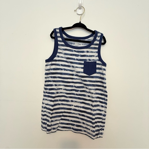 Sporto Other - Sporto Blue and White Striped Kids Tank Top